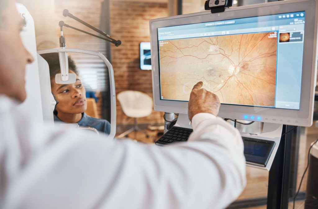An eye doctor shares the findings of their patients' retinal photos.